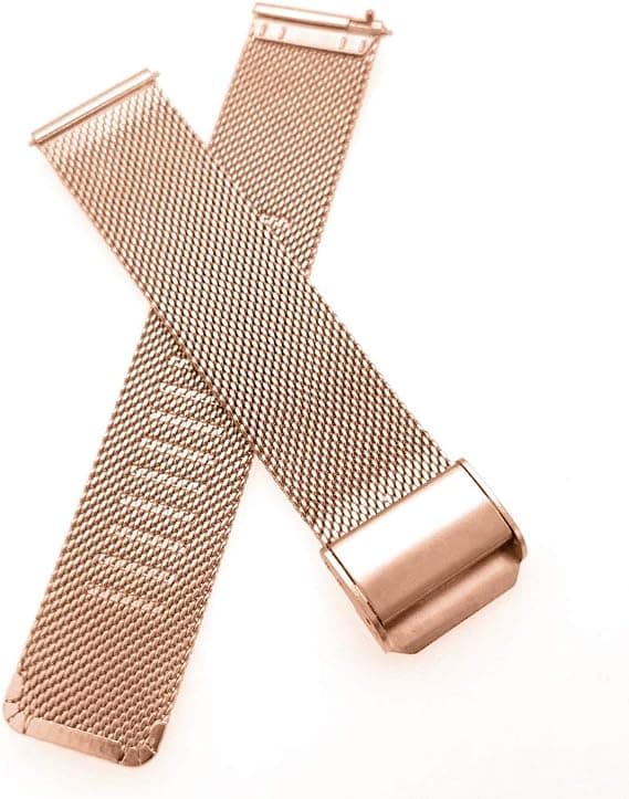 Urrem til Garmin Venu 2 Plus/Venu Sq/Vivoactive 5 / Vivomove 3, rustfrit stål metalnet 20mm quick release håndledsrem