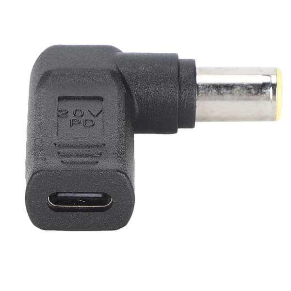 TypeC til DC Adapter Hunn til Hann Plugg 7.9x5.5mm Rett Vinkel PD-kontakt Ladeenhet