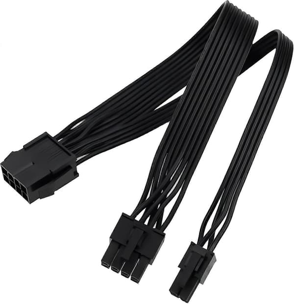 ATX Bundkort Strømforlængerkabel med 8-bens CPU til 8-bens + 4-bens CPU-adapter