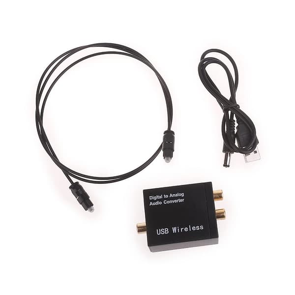 Digital til Analog Aux-omformer Adapter Forsterker Dekodere Optiske Fibrer