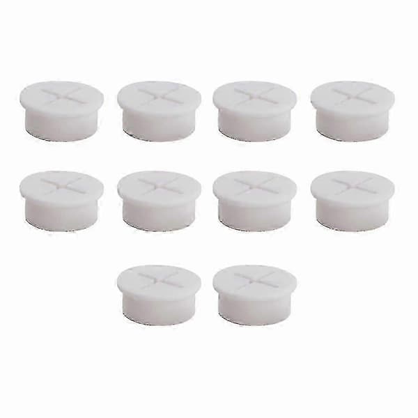 10 st flexibla silikonkabelgenomföringar - kabelhålsskydd Black 25mm