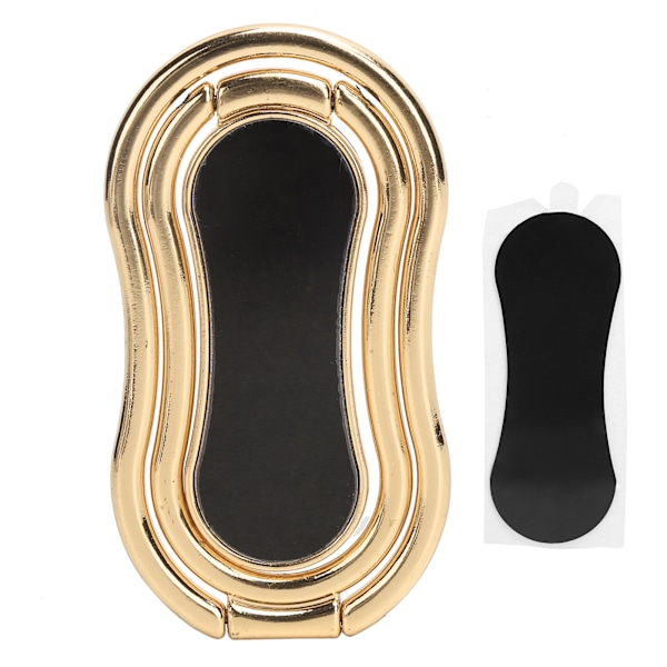 Fingerring Mobiltelefonhållare Ställ Vikbar 360° Roterande Telefon Baksida Handgrepp Hållare Guld
