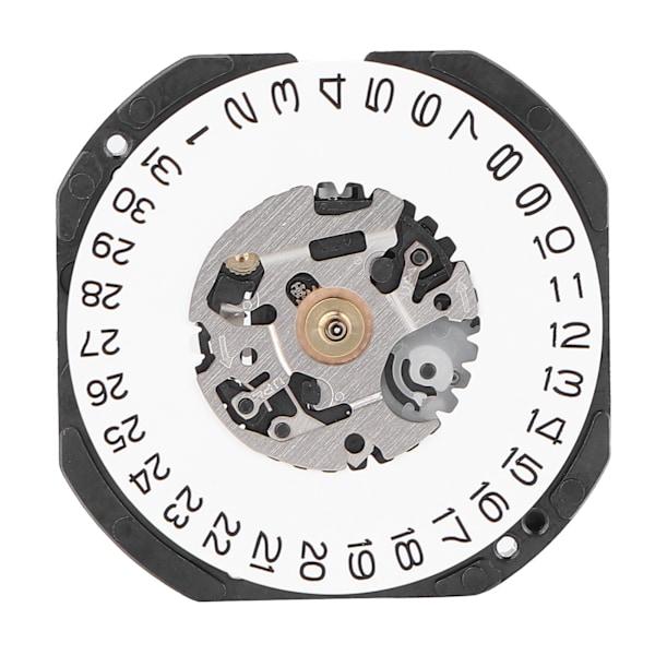 Kalender Hvit Datovisning VX32 Kvarts Urverk Bevegelse Erstatning Ur Reservedeler Reparasjon Bevegelse