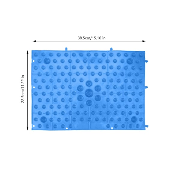 Fargerik TPE fotmassasjematte Blodsirkulasjon Spenningsfrigjøringspute for hjemmefestlek Blå