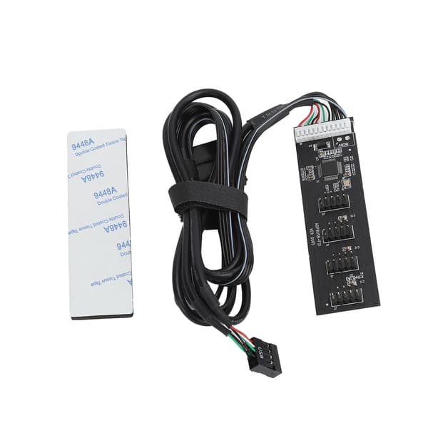 Hub Computer Bundkort USB2.0 9PIN til 4 Port 9PIN Interface Adapterkort Udvidelse HUB