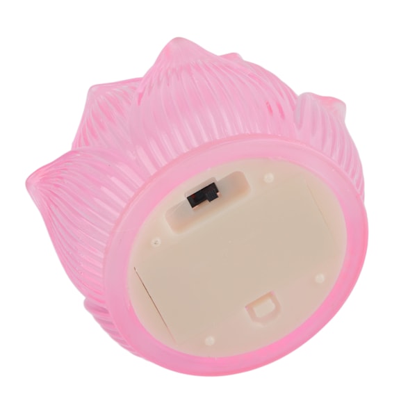 LED Blomlampa Imitationsglas Gult Ljus Elektronisk Ljus Lotusblomma Dekor för Hemmakontor Rosa