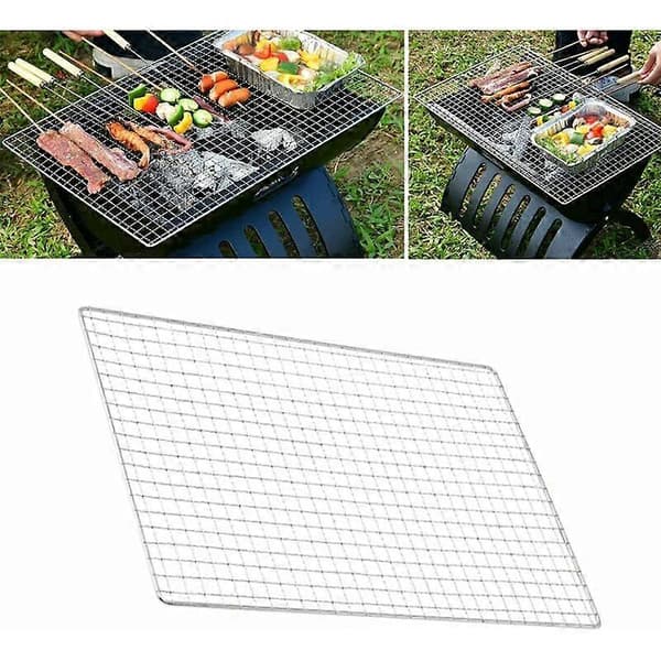 45x30 cm BBQ Grill Rostfritt Stål Utomhus Grillning Matlagning Grilltillbehör