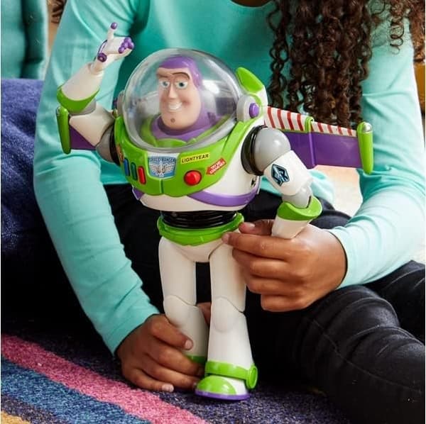Disney Buzz Lightyear Toy Story Talende Actionfigur, Interaktivt Legetøj til Børn-WELLNGS