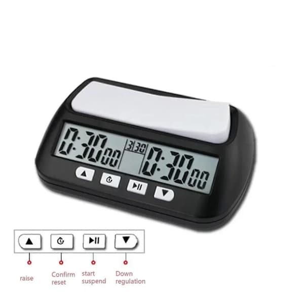 2024 Grundläggande Digital Schackklocka och Speltimer, Digital Armbandsklocka Timer