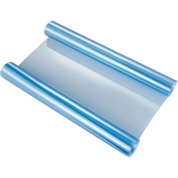 Sininen läpinäkyvä itseliimautuva kalvo autojen ja moottoripyörien ajovalojen suojaamiseen ja koristeluun - 30 x 120 cm