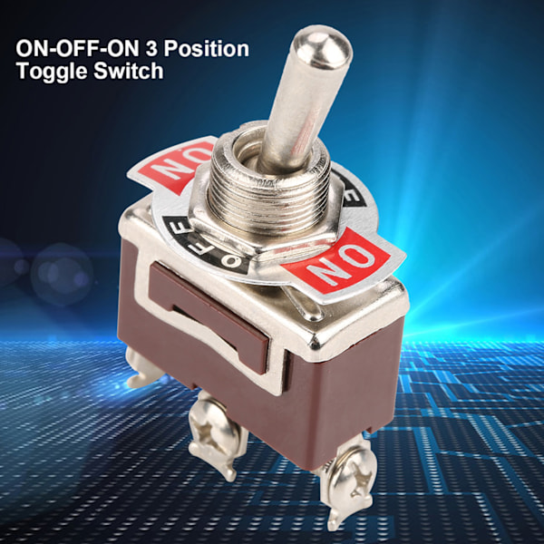 5st ONOFFON 3-läges vippströmbrytare 3-stift 12mm 15A 250VAC