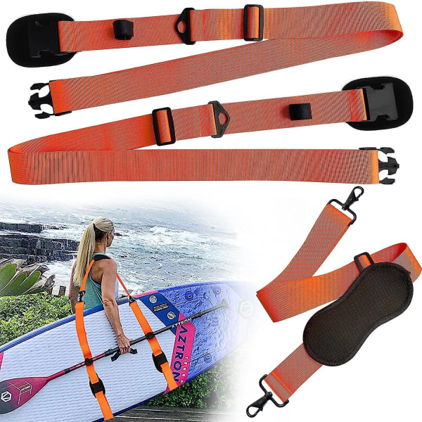 Justerbar skulderstropp for transport av surfebrett, kajakk, SUP, Longboard og Stand Up Paddle Board