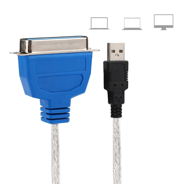 USB til 1284-skriverkabeladapter Standard Cn36-grensesnitt USB til parallellportkabel