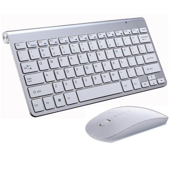 Wireless Keyboard and Mouse - Compatible with Apple iMac, Windows or Android Systems (2.4 GHz Wireless) - Wireless Keyboard and Mouse