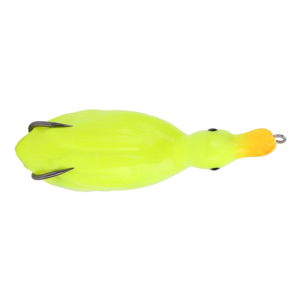 Livaktig 3D And Soft Silikon Fiske Lokkemiddel Andeformet Silikon Fiskeagn Wobbler Gul