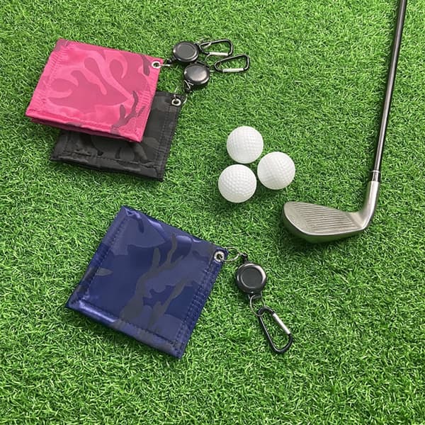 Easy-Draw Golfservietter til køller og bolde – Kompakt, fløjlsforet, holdbar (pink)