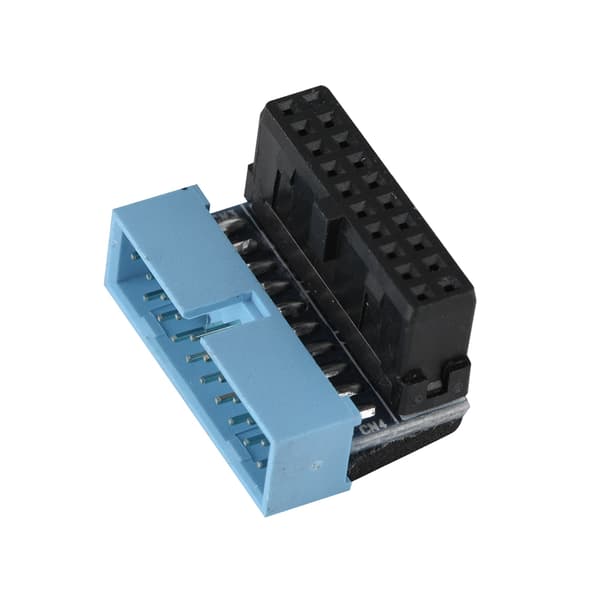 5 STK 90 graders vinklet USB 3.0 19-bens internt bundkort-header