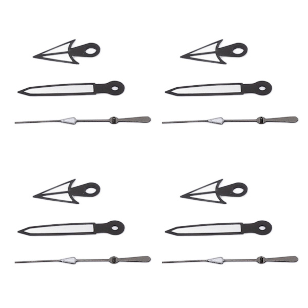 10st Set Klockvisare Klockhänder Timme Minut Sekund Självlysande Klockrörelse Modifieringsdelar för NH35 NH36 SK‑23