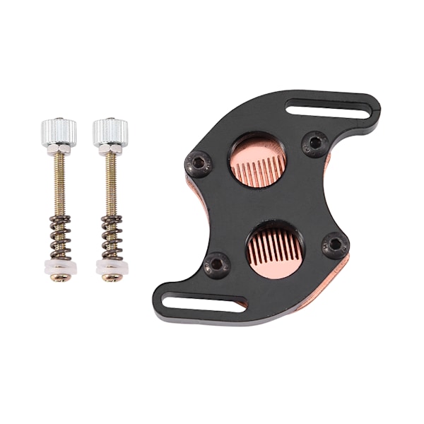 Mini South Bridge Kølevandsblok Køler Kit Rød Kobber Base til PC Computer 4.4-5.8CM