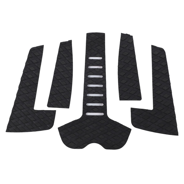 Surfbræt trækpuder Surfpuder EVA Tail Deck Grip AntiSlip Surf Traction Pad (5 stk sort)