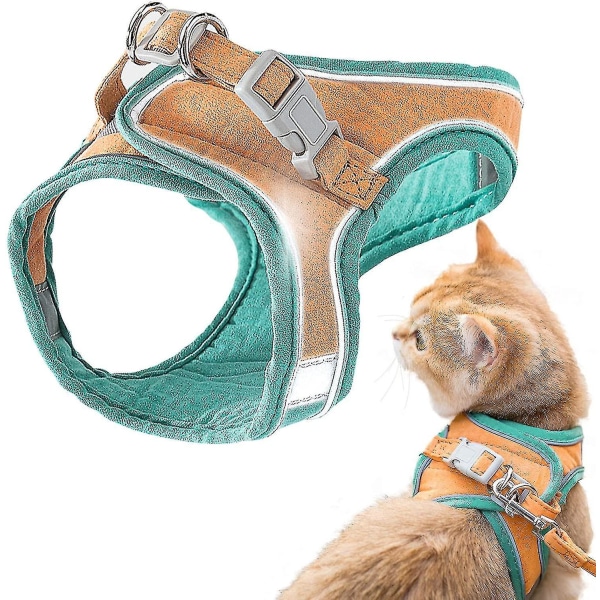 Justerbar rømningssikker kattungesele og båndsett
