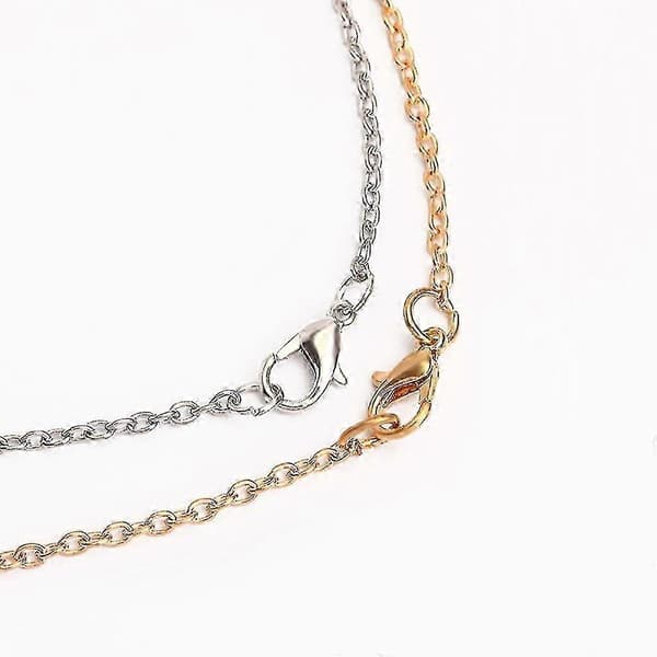 Stitching Yin Yang Halsband för Tai Chi-övning Parset Silver