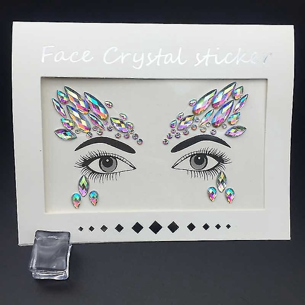 Rhinestone Face Gemstone Sticker for Theme Parties and Festivals1002