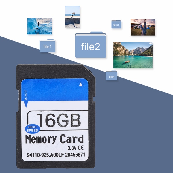 Minneskort med hög hastighet för lagring av foton, musikfiler, Elite Pro MP3 MP4-kamera SLR-spelmaskin 16G