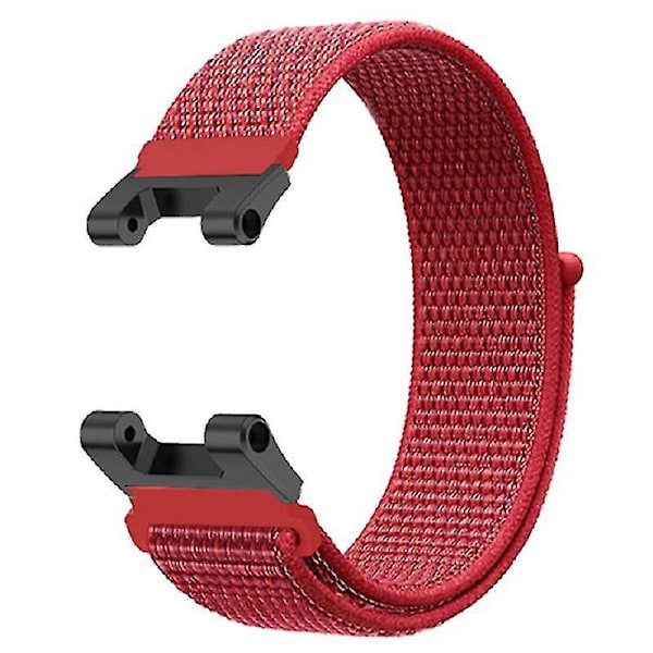 Adjustable Nylon Watch Strap for Huami Amazfit T-rex / T-rex Pro / Ares - Black Red