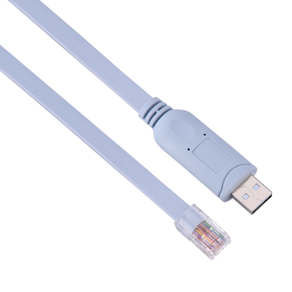 USB2.0 Hane till RJ45 Hane CAT5 Seriell Konsol Platt Kabel för Cisco Routers Switchar