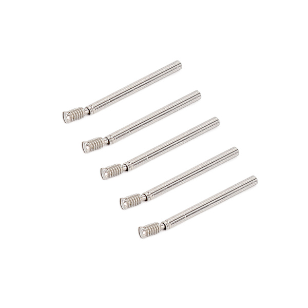 5 st Klockarmbands Skruvstift Professionell Klockarmbands Skruvrör Reparationsverktyg Tillbehör för Urmakare 0.66 X 0.05in M0.06in
