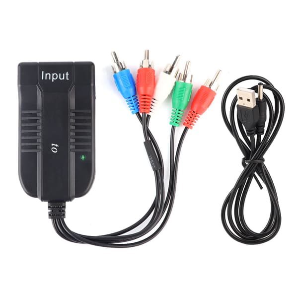 HDMI til YPBPR-kabeladapter HDMI til Video R/L 1080P Komponentlyd-videokonverterer