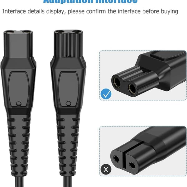15V opladningskabel til Philips 3000 5000-serien, USB-opladningskabel til Philips 3000 5000 7000-