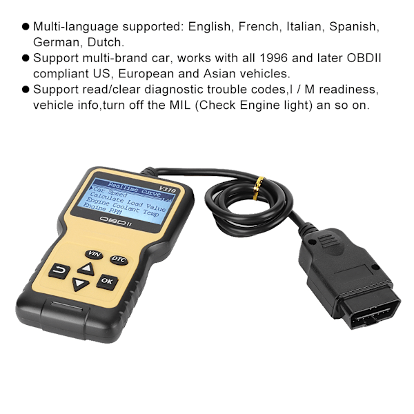 MINI OBD2 Auto Scanner Vikakoodinlukija Auton Moottorin Vikadiagnostiikkatyökalu
