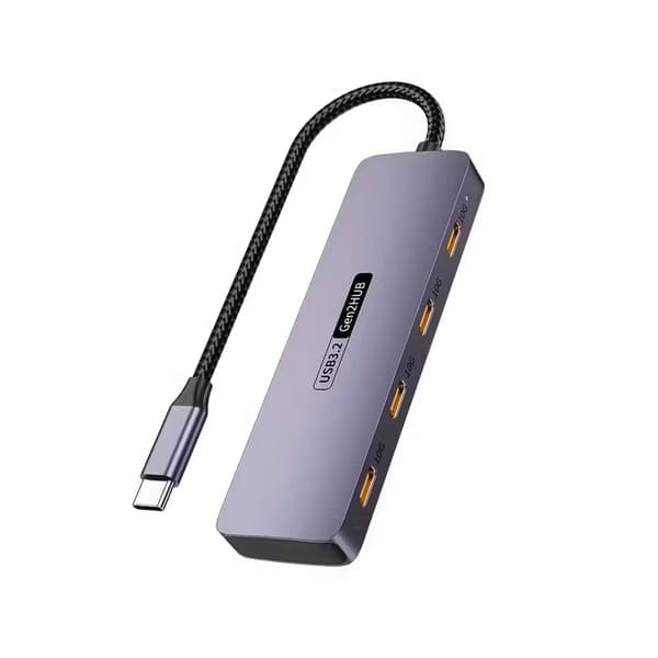 4-ports USB C HUB 10 Gbps højhastigheds USB C-splitter til bærbar computer tilbehør USB Type-C 3.2 HUB, USB-hub