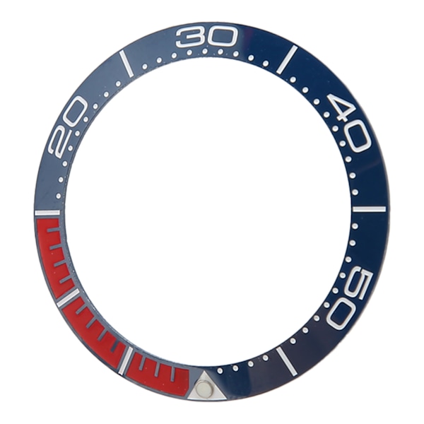 Ammattimainen kellonkehyslisäke 38mm keraaminen kellonkehyksen rengas korjaus varaosa kellosepälle punainen ja sininen