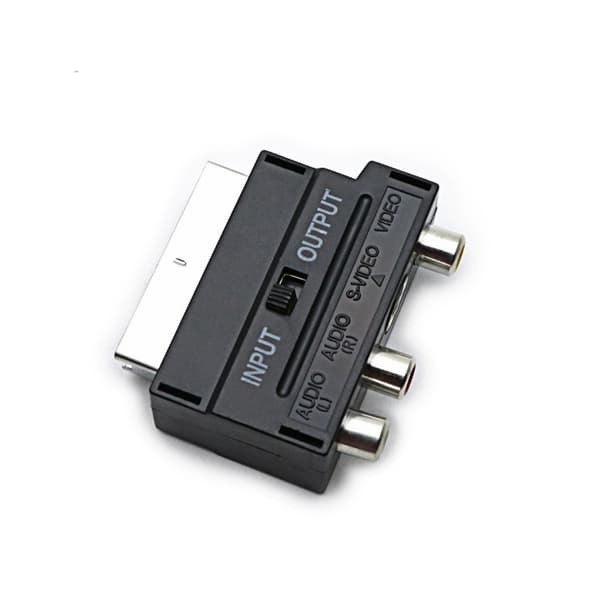 Scart kompositt lyd/video-adapter, inn/ut