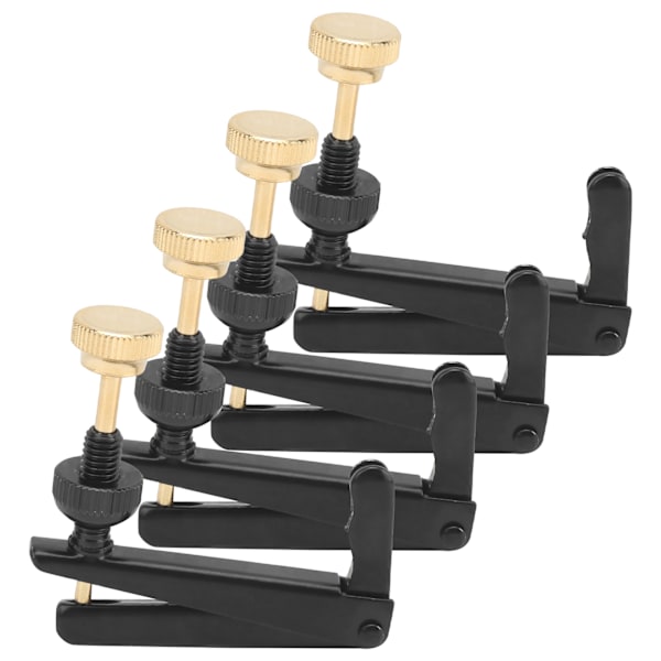 4 stk. Violin Finjusterere 3/4‑4/4 Cello Dele Strengværktøj Udskiftning Instrument Tilbehør Sort