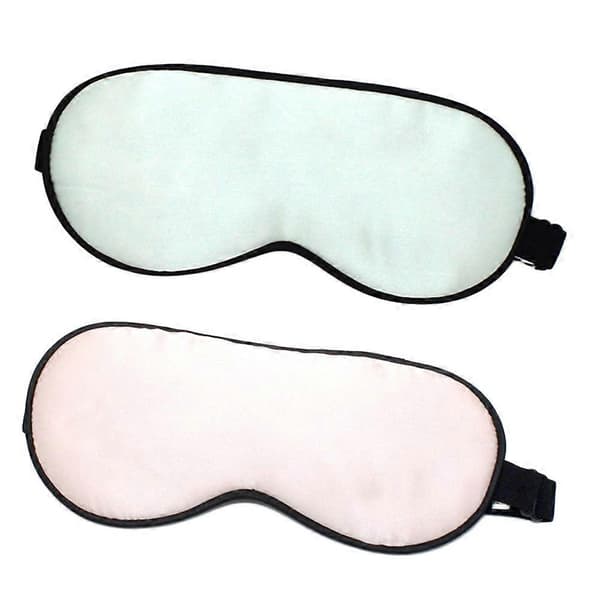 Kids Sleep Mask Eye Mask Solid Color Lightweight Comfortable Light Green Pink 2pcs