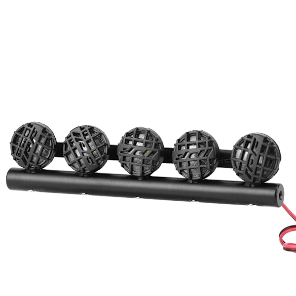LED Taklampe DIY Bagasjebrett Lampe Spotlight Tilbehør Passer for TRX4 /SCX10 1/10 RC Bil Crawler 5LED