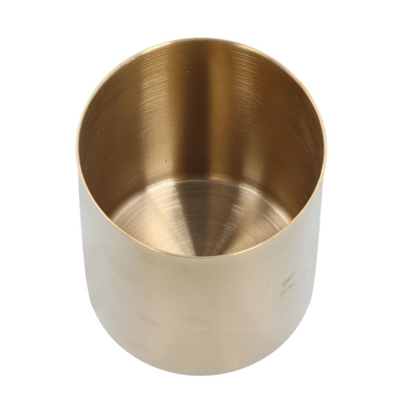 Skrivebords Blyantholder Penbeholder Kontor Rustfrit Stål Blyantholder Papirvarer Organizer Boligindretning Beholder Guld