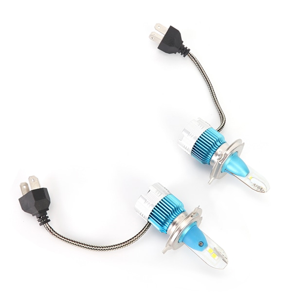 2 stk 6000LM Super Lysstyrke IP67 Vanntett 30W Mi2 LED Tåkelys for H4 6500K Hovedlys