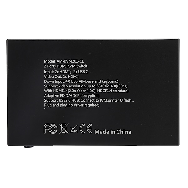 2 i 1 Udgang Switch High Definition Multimedia Interface Signalkilde Delingsenhed med Kabel