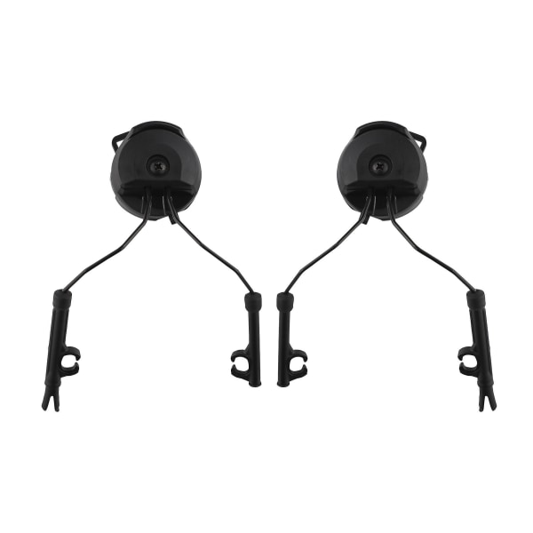Sort hjelmskinneadapterpar for hjelmoppheng og øreklokkeholder