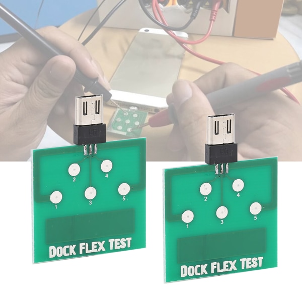 2 kpl vihreä kannettava ammattimainen matkapuhelimen latausliittimen mikrotestilauta korjaustyökalu Androidille