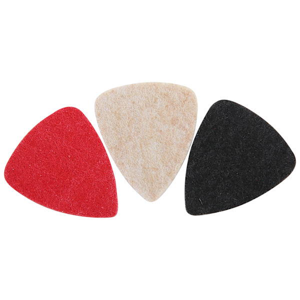 3st Ukulele Plektrum Filt Universal Gitarr Performance Delar Musikinstrument Tillbehör Blandad Färg