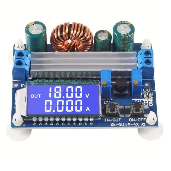 Buck-Boost strömförsörjningsmodulkort: Konstant spänning/konstant ström, LCD digital display, voltmeter, ammeter, justerbar Buck/Boost