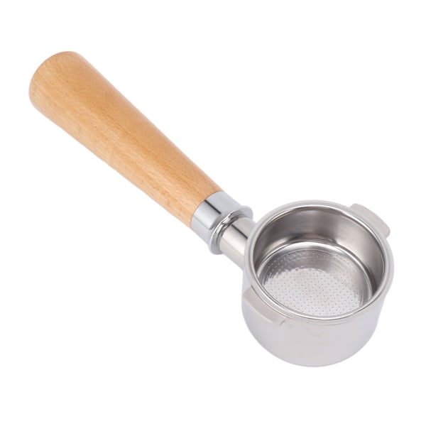 51 mm pohjaton portafilter 2 korvaa, kahvikoneen EC0310 korvaava, A2-tyyli, pyökki, luonnonvärinen