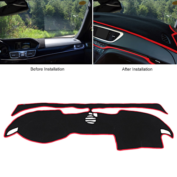 Skydd för instrumentbräda i bil, UV-skyddande, passar Buick Regal 06-08