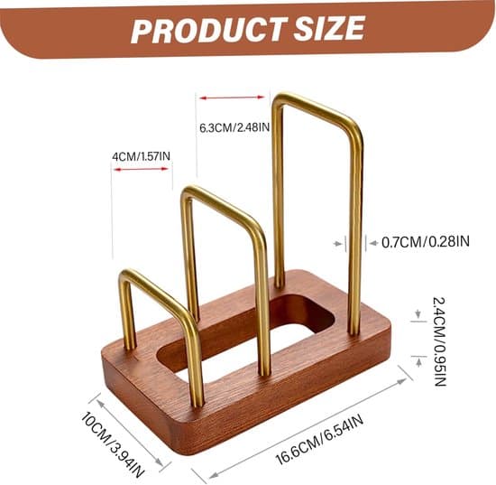 Dish Rack - Cutting Board Holder - Solid Wood Storage Rack - Perfect for the Home Kitchen